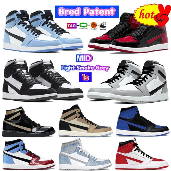 high royal patent bred 1s 1 basketball shoes university blue bordeaux dark mocha pollen light smoke grey twist black white unc men women 
high royal patent bred 1s 1 basketball shoes university blue bordeaux dark mocha pollen light smoke grey twist black white unc men women