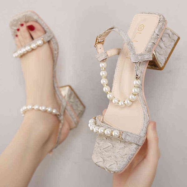 sandals summer 2022 new fairy style matching skirt high heel small one line belt middle thick sandals women large widened 220606, Black
sandals summer 2022 new fairy style matching skirt high heel small one line belt middle thick sandals women large widened 220606, Black