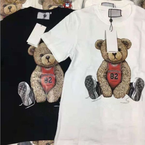 summer new short sleeve brand designer t shirt men's women no. 82 teddy bear round neck luxury half sleeve base shirts, White
summer new short sleeve brand designer t shirt men's women no. 82 teddy bear round neck luxury half sleeve base shirts, White