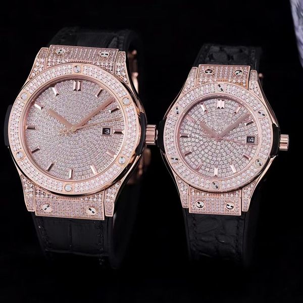 classic luxury couple diamond watch imported automatic mechanical sports men's watches leather rubber belt sapphire glass women's, Slivery;brown
classic luxury couple diamond watch imported automatic mechanical sports men's watches leather rubber belt sapphire glass women's, Slivery;brown
