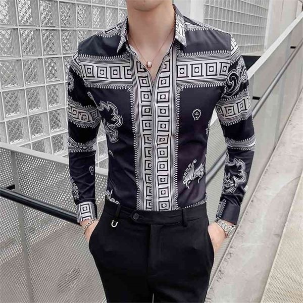 retro dragon print men shirt long sleeve shirts fashion casual slim fit dress shirts night club party social streetwear camisa 210331, White;black
retro dragon print men shirt long sleeve shirts fashion casual slim fit dress shirts night club party social streetwear camisa 210331, White;black