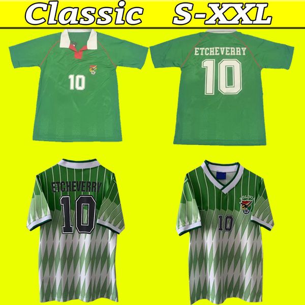 national team retro bolivia 10 etcheverry soccer jerseys 1994 1995 vintage classic color green white football shirt kits uniform, Black;yellow
national team retro bolivia 10 etcheverry soccer jerseys 1994 1995 vintage classic color green white football shirt kits uniform, Black;yellow