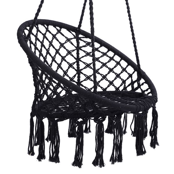 garden sets black swing hanging cotton rope hammock swing chair suitable for indoor and outdoor
garden sets black swing hanging cotton rope hammock swing chair suitable for indoor and outdoor