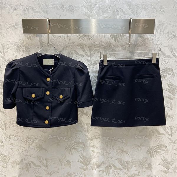 luxury womens skirt suit vintage short sleeve slim blazers summer formal blazers for women, White;black
luxury womens skirt suit vintage short sleeve slim blazers summer formal blazers for women, White;black