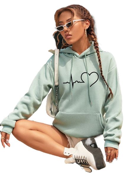 ecg & heart print drop shoulder kangaroo pocket drawstring thermal hoodie c7fk#, Black
ecg & heart print drop shoulder kangaroo pocket drawstring thermal hoodie c7fk#, Black