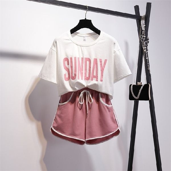2 piece casual sweet sets women letter short sleeve wide leg shorts set female fashion summer clothes sport suit t200610, Gray
2 piece casual sweet sets women letter short sleeve wide leg shorts set female fashion summer clothes sport suit t200610, Gray