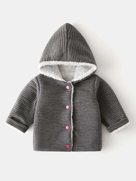 toddler boys teddy lined hooded corduroy coat she, Blue;gray