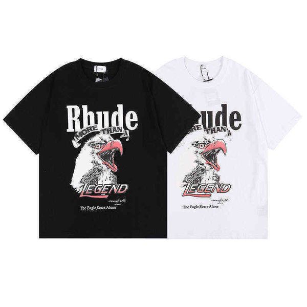 men's and women's tee fashion brand spring summer rhude classic eagle print t shirts cotton crew neck designer high-quality, White;black
men's and women's tee fashion brand spring summer rhude classic eagle print t shirts cotton crew neck designer high-quality, White;black
