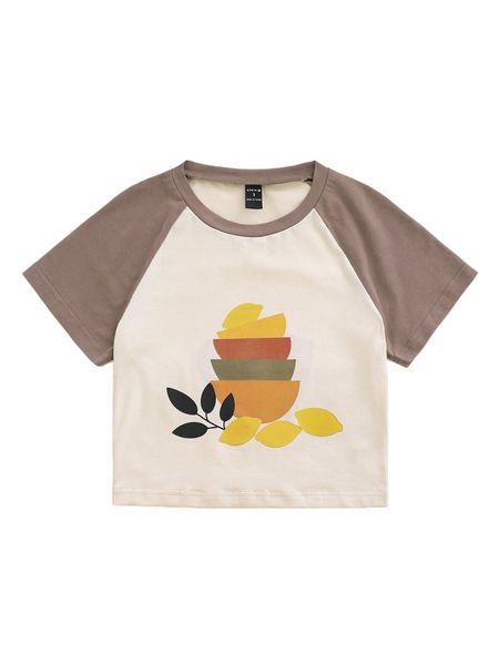 x kompostela graphic print raglan sleeve tee s7m0#, White
