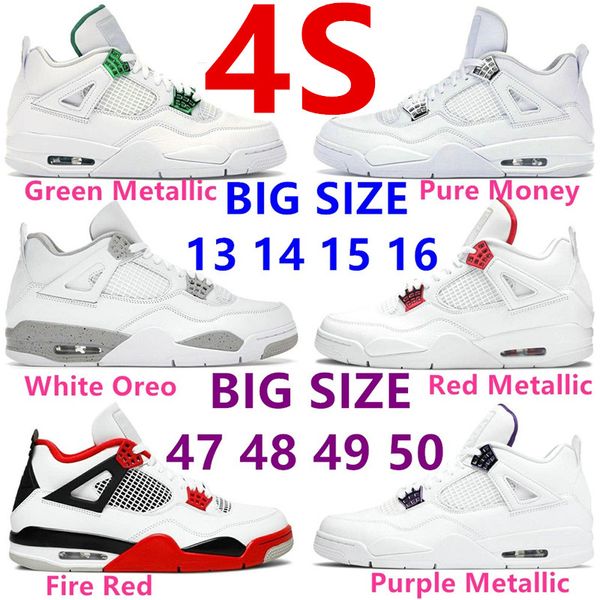 4 4s high white cement oreo basketball shoes big size 14 15 16 thunder university blue pure money motorsport designer sneakers womens mens l 
4 4s high white cement oreo basketball shoes big size 14 15 16 thunder university blue pure money motorsport designer sneakers womens mens l