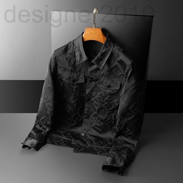 men's jackets designer 2021 autumn new korean men's fashion casual jacquard lapel jacket, Black;brown
men's jackets designer 2021 autumn new korean men's fashion casual jacquard lapel jacket, Black;brown