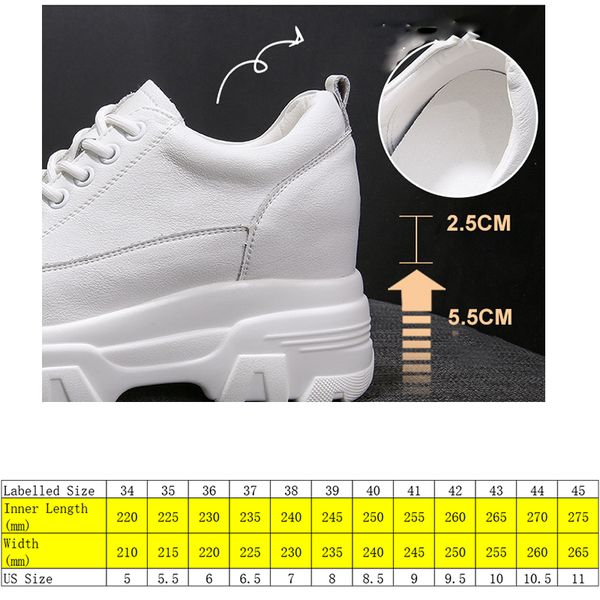 8cm leather microfiber women casual shoes platform wedge hidden heel summer shoes platform chunky sneakeers fashion white, Black;yellow
8cm leather microfiber women casual shoes platform wedge hidden heel summer shoes platform chunky sneakeers fashion white, Black;yellow