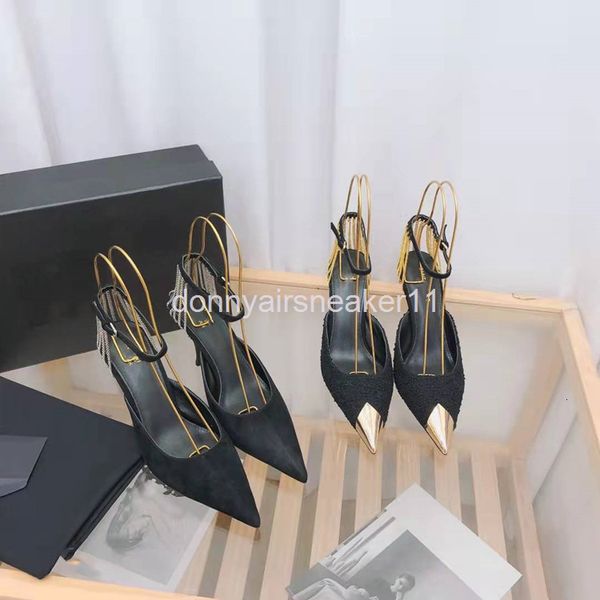 dress shoes european early spring chain high-heeled sandals hollow baotou versatile thick heeled women's single shoes, Black
dress shoes european early spring chain high-heeled sandals hollow baotou versatile thick heeled women's single shoes, Black