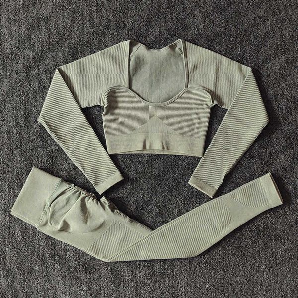 women yoga sets ribbed washed seamless women yoga set workout clothes long sleeve shirt high waist gym leggings fitness sports suits, White;red
women yoga sets ribbed washed seamless women yoga set workout clothes long sleeve shirt high waist gym leggings fitness sports suits, White;red