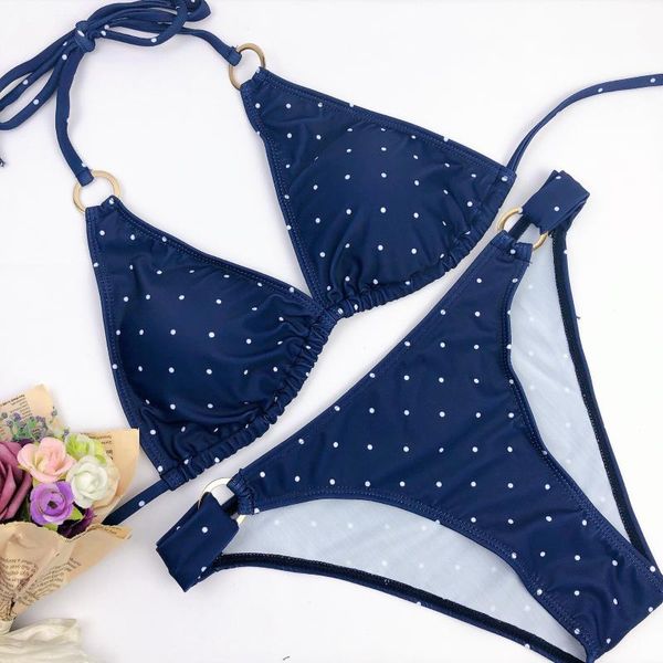 women's swimwear polka dot bikini set 2022 bandage swimsuit women blue white women's bathing suits bikinis mujer maillot femme, White;black
women's swimwear polka dot bikini set 2022 bandage swimsuit women blue white women's bathing suits bikinis mujer maillot femme, White;black