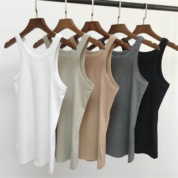 women sleeveless tank lady slim stretch o-neck vest camis casual fashion bottoming 220325, White
women sleeveless tank lady slim stretch o-neck vest camis casual fashion bottoming 220325, White