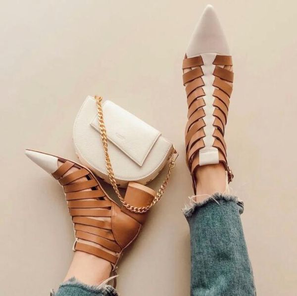 designer vintage cut-outs gladiator women sandals fashion chunky heel simplicity pointed toes lady summer sandal plus size 35-40, Black
designer vintage cut-outs gladiator women sandals fashion chunky heel simplicity pointed toes lady summer sandal plus size 35-40, Black