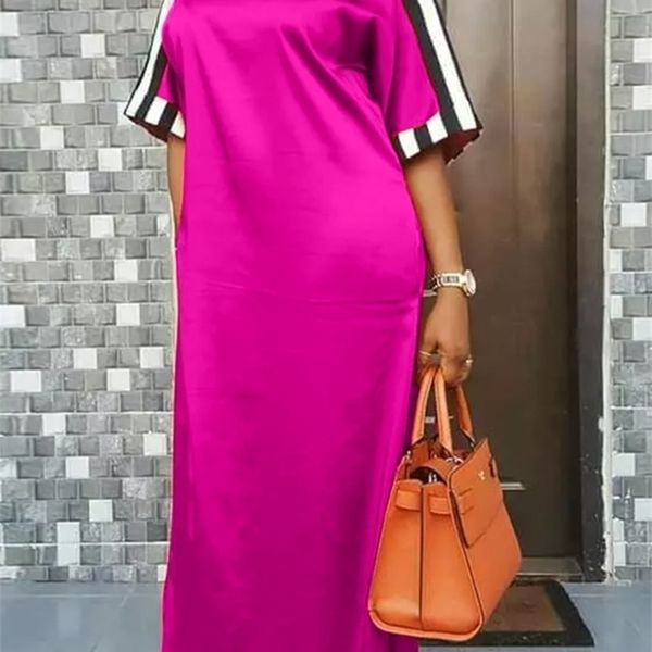 bohemian maxi long dress vonda summer women o neck striped satin sundress beach baggy half sleeve party vestido robe longue 220629, Black;gray
bohemian maxi long dress vonda summer women o neck striped satin sundress beach baggy half sleeve party vestido robe longue 220629, Black;gray