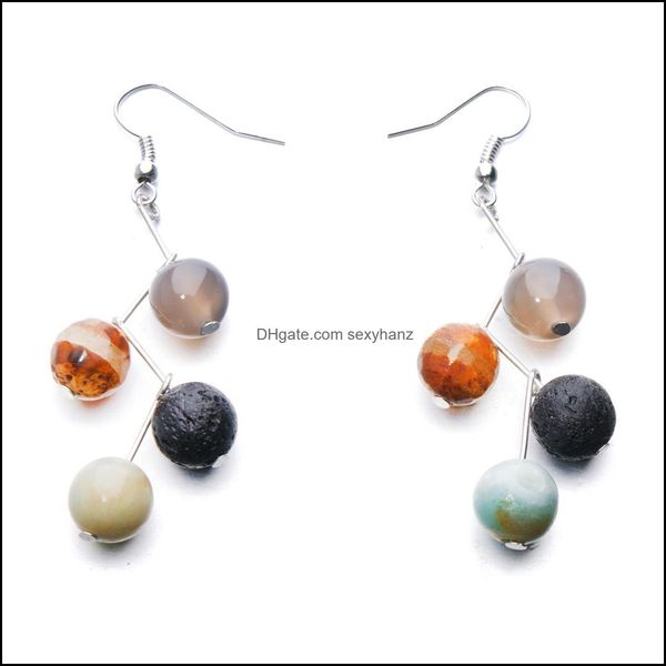 dangle chandelier earrings jewelry 2styles natural stone 10mm lava essential oil diffuser volcanic for women aromatherapy drop delivery 20, Silver
dangle chandelier earrings jewelry 2styles natural stone 10mm lava essential oil diffuser volcanic for women aromatherapy drop delivery 20, Silver