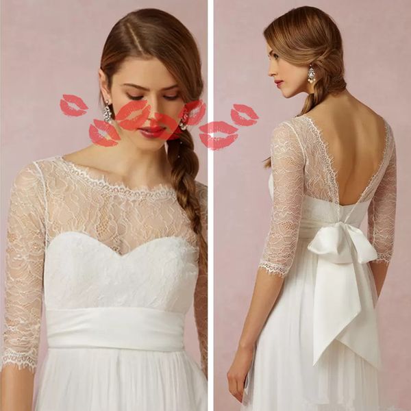 elegant lace bridal wraps & jackets bolero lace wedding jackets 3/4 sleeve tulle wedding wrap bateau neck illusion sleeves custom made size, White
elegant lace bridal wraps & jackets bolero lace wedding jackets 3/4 sleeve tulle wedding wrap bateau neck illusion sleeves custom made size, White