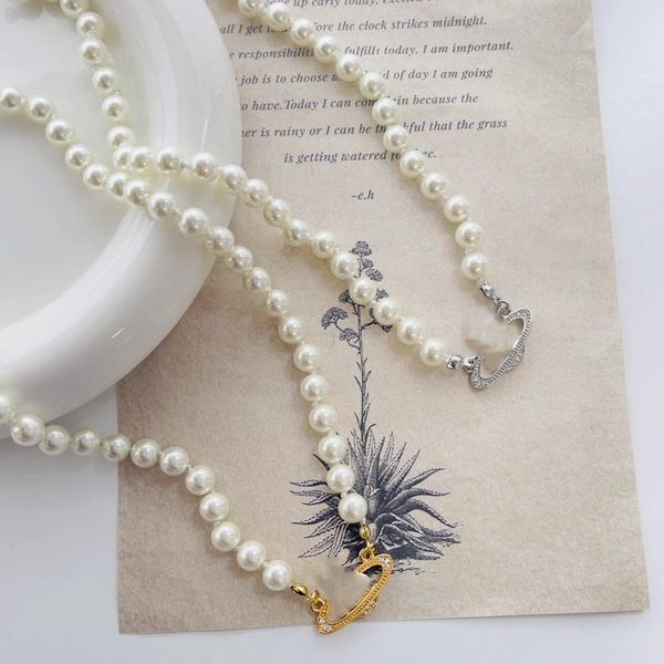 western west queen with the same wood star vivi pearl necklace european and american fashion ins1 :1 brass plated clavicle women, Silver
western west queen with the same wood star vivi pearl necklace european and american fashion ins1 :1 brass plated clavicle women, Silver