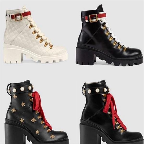 designer women's embroidered leather lace ankle boots with sylvie web designer shoes real leather with diamond decoration lu291j, Black
designer women's embroidered leather lace ankle boots with sylvie web designer shoes real leather with diamond decoration lu291j, Black