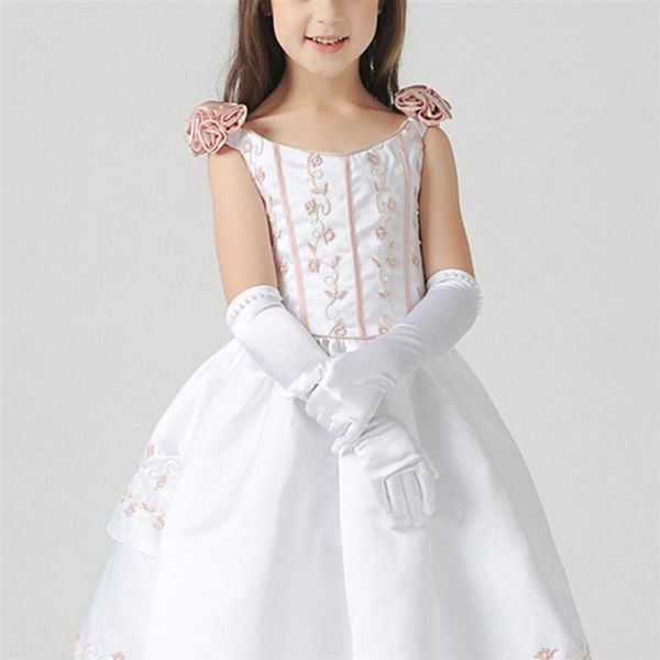 1 pair wedding flower girl gloves long satin pearl decor dress gloves for kids evening party gloves, White
1 pair wedding flower girl gloves long satin pearl decor dress gloves for kids evening party gloves, White