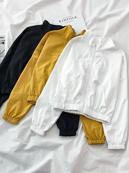 spring autumn fashion women bomber women jacket pocket zipper casual outwear loose windbreaker famale 220815, Black;brown
spring autumn fashion women bomber women jacket pocket zipper casual outwear loose windbreaker famale 220815, Black;brown