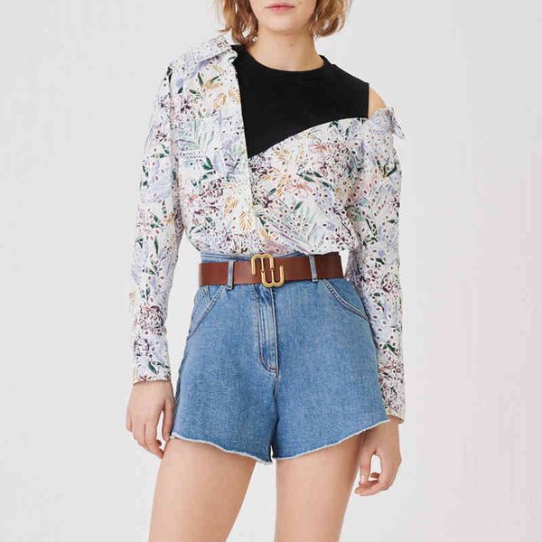 women's blouses & shirts fadan family 21 spring and summer style shirt lace hollowed out casual loose print off shoulder top, White
women's blouses & shirts fadan family 21 spring and summer style shirt lace hollowed out casual loose print off shoulder top, White