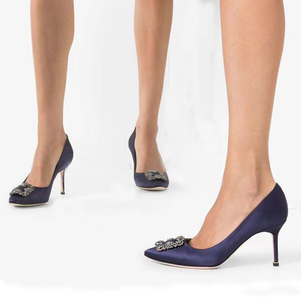 rhinestone buckle decoration blue silk pumps bridal shoes stiletto heels women luxury designers dress shoe evening party wedding heeled, Black
rhinestone buckle decoration blue silk pumps bridal shoes stiletto heels women luxury designers dress shoe evening party wedding heeled, Black
