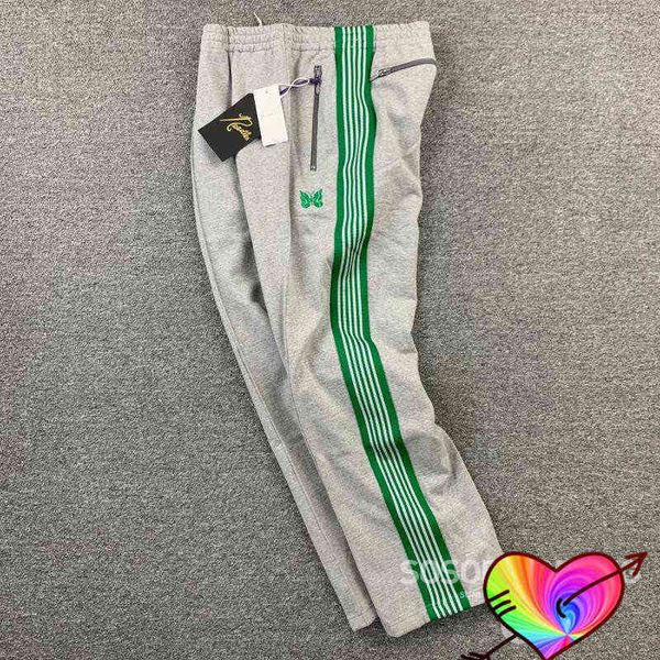 2022 grey needles pants men women green striped webbing embroidery butterfly needles track pants awge trousers t220803, Black
2022 grey needles pants men women green striped webbing embroidery butterfly needles track pants awge trousers t220803, Black