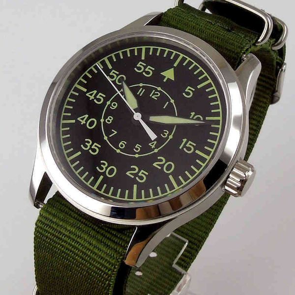 42mm sterile dial watch sapphire glass military men automatic luxury brand sport design mechanical mens, Slivery;brown
42mm sterile dial watch sapphire glass military men automatic luxury brand sport design mechanical mens, Slivery;brown