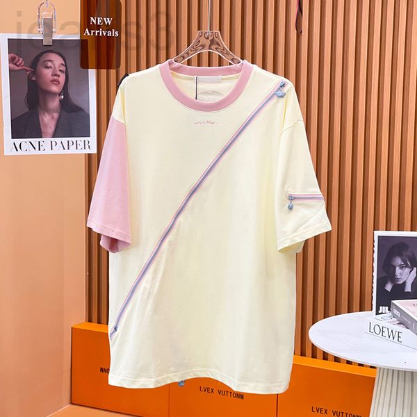 women's t-shirt designer brand correct edition 2022 spring and summer three-dimensional doll bear chest zipper short sleeve loose color, White
women's t-shirt designer brand correct edition 2022 spring and summer three-dimensional doll bear chest zipper short sleeve loose color, White