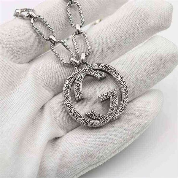 50% off online qigu's interlocking carved pattern pendant silver men's and women's fashion couple necklace
50% off online qigu's interlocking carved pattern pendant silver men's and women's fashion couple necklace