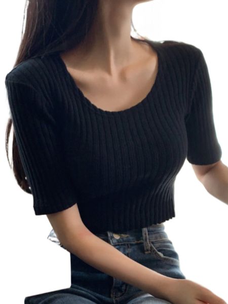 dazy scoop neck rib-knit crop tee o8hn#, White
dazy scoop neck rib-knit crop tee o8hn#, White