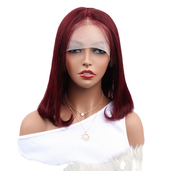 malaysian straight lace front wig remy 150% density short lace front human hair wigs 99j straight bob wigs for women, Black
malaysian straight lace front wig remy 150% density short lace front human hair wigs 99j straight bob wigs for women, Black