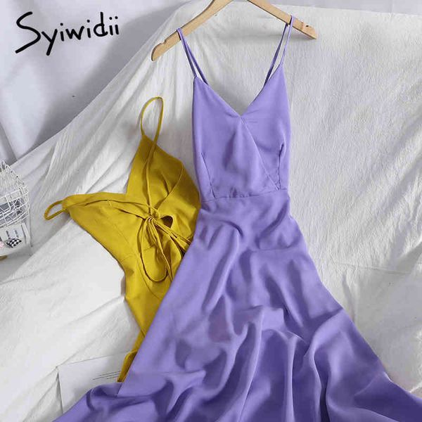 fashion bow lace up high waist spaghetti strap dresses women backless sleeveless aline solid clothing summer 210415, Black;gray
fashion bow lace up high waist spaghetti strap dresses women backless sleeveless aline solid clothing summer 210415, Black;gray