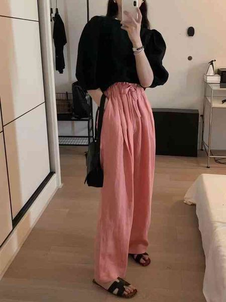casual dresses summer south korea dongdamen high waist thin loose casual drawstring lace up straight tube wide leg pants women ff59, Black;gray
casual dresses summer south korea dongdamen high waist thin loose casual drawstring lace up straight tube wide leg pants women ff59, Black;gray