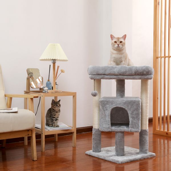 cat furniture tree indoor cats polyester plush spacious perch scratching sisal posts plush-covered posts and replaceable dangling balls gray
cat furniture tree indoor cats polyester plush spacious perch scratching sisal posts plush-covered posts and replaceable dangling balls gray