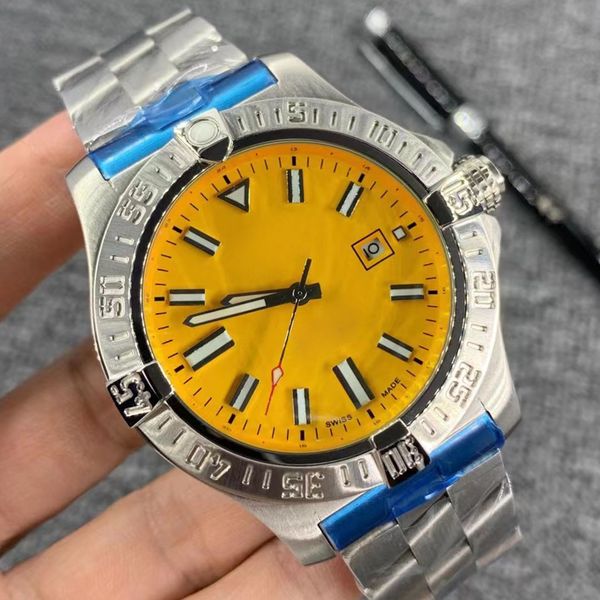 men's classic luxury watch designer yellow watch elegant sport 44mm automatic mechanical 904l full stainless steel rubber fabric leathe, Slivery;brown
men's classic luxury watch designer yellow watch elegant sport 44mm automatic mechanical 904l full stainless steel rubber fabric leathe, Slivery;brown