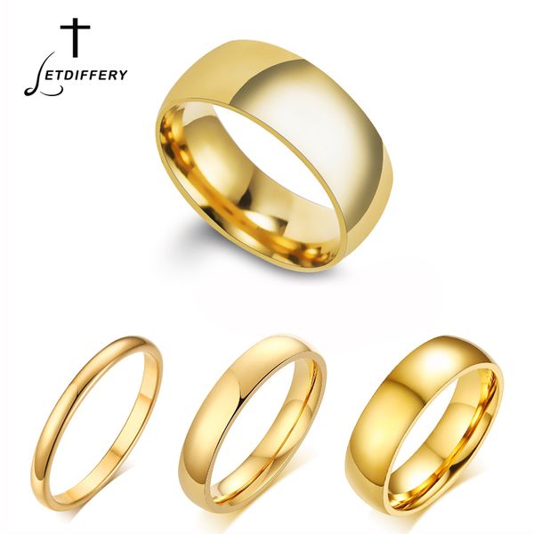 letdiffery simple 2 4 6 8mm stainless steel wedding rings golden smooth women men couple ring fashion jewelry 220719, Silver
letdiffery simple 2 4 6 8mm stainless steel wedding rings golden smooth women men couple ring fashion jewelry 220719, Silver