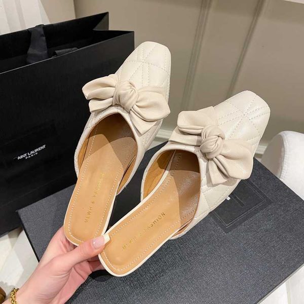 classic luxury paris women's casual thick-heeled korean retro bowknot baotou half slippers lazy shoes beige khaki zapatillas mujer desi, Black
classic luxury paris women's casual thick-heeled korean retro bowknot baotou half slippers lazy shoes beige khaki zapatillas mujer desi, Black