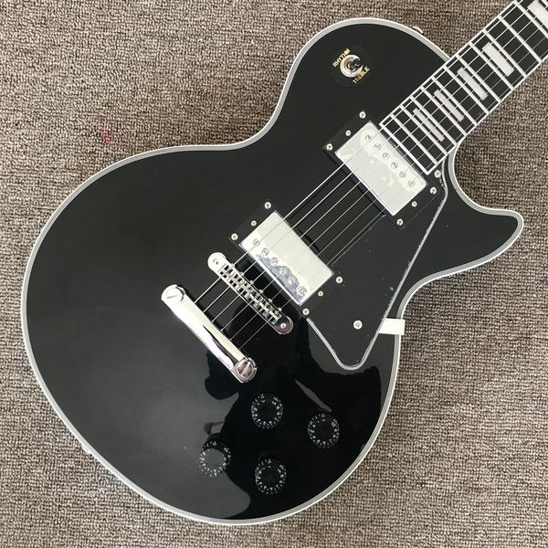 custom lp electric guitar, chrome hardware, 2 pickups, rosewood fingerboard, tune-o-matic bridge, black solid mahogany body guitar
custom lp electric guitar, chrome hardware, 2 pickups, rosewood fingerboard, tune-o-matic bridge, black solid mahogany body guitar