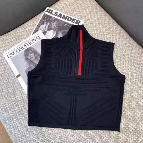 2022 women sweater wool knits tees zipper neck adjust with letter striped necks lady slim sweaters sleeveless shirts spring autumn style si, White
2022 women sweater wool knits tees zipper neck adjust with letter striped necks lady slim sweaters sleeveless shirts spring autumn style si, White