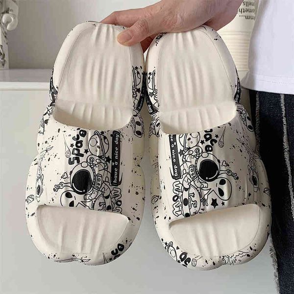 slippers summer indoor beach outdoor slippers thick sole graffiti personality art home slides women sandals non slip new woman shoes 220427, Black
slippers summer indoor beach outdoor slippers thick sole graffiti personality art home slides women sandals non slip new woman shoes 220427, Black
