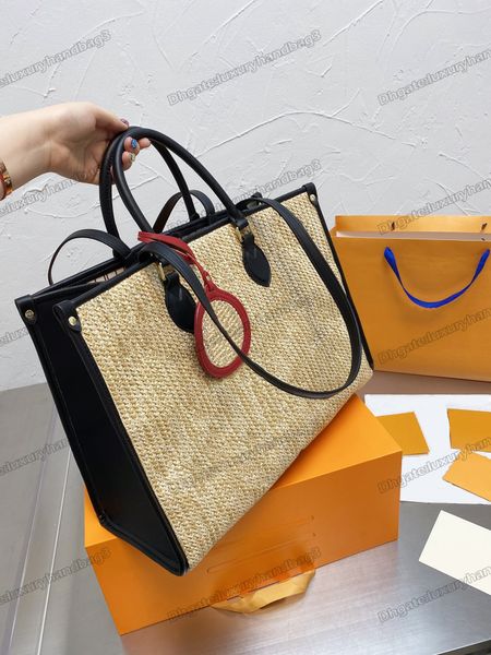 22 classic onthego gm tote handle bag sunmmer sunshine straw bag woven with leather handbag flower tag designer women shoulder bags
22 classic onthego gm tote handle bag sunmmer sunshine straw bag woven with leather handbag flower tag designer women shoulder bags