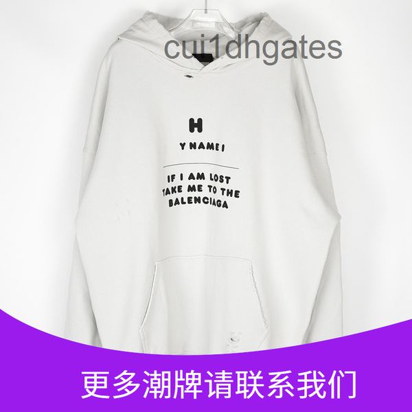 2022 designer blgc hoodies paris fashion brand mame name printed frayed plush hoodie long sleeve sweater for men and women os version, Black
2022 designer blgc hoodies paris fashion brand mame name printed frayed plush hoodie long sleeve sweater for men and women os version, Black