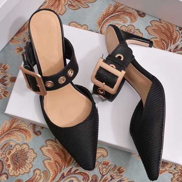 casual slip-on slides mid heel woman slippers designer shoes black pointed shoes outdoor belt buckle mules women new metal decor shallow mou
casual slip-on slides mid heel woman slippers designer shoes black pointed shoes outdoor belt buckle mules women new metal decor shallow mou