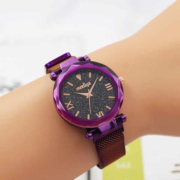 luxury starry sky crystal watch fashion women magnetic buckle mesh band shiny design wristwatch female alloy diamond quartz watches clock, Slivery;golden
luxury starry sky crystal watch fashion women magnetic buckle mesh band shiny design wristwatch female alloy diamond quartz watches clock, Slivery;golden