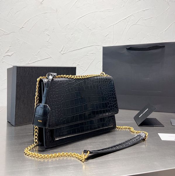 luxury designer sunset bag classic toothpick pattern womens shoulder bag chain handbag purse
luxury designer sunset bag classic toothpick pattern womens shoulder bag chain handbag purse